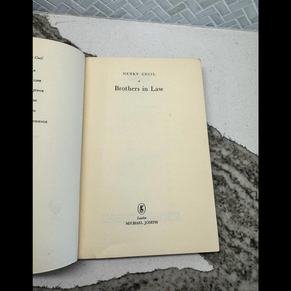 Brothers in Law by Henry Cecil UK Movie Tie 1955 - 1958 VG+ Ian Carmichael - Vtg